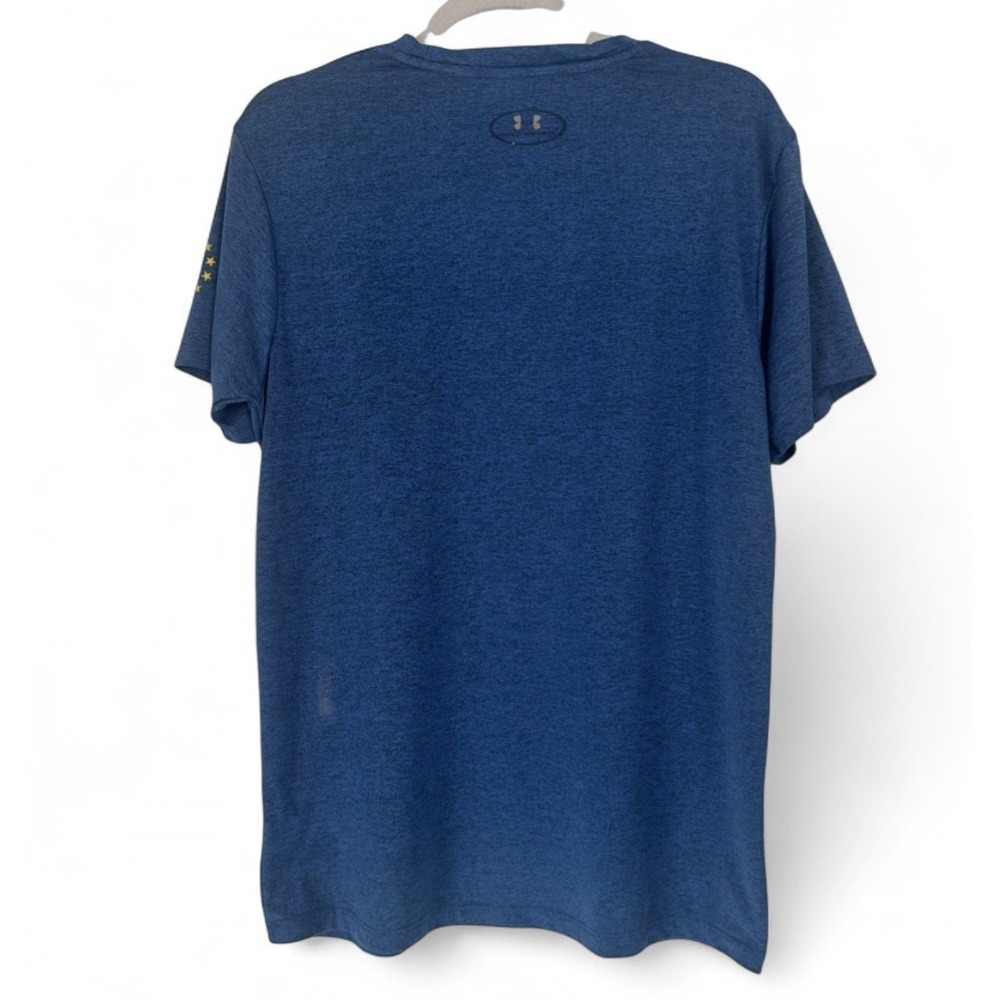 Under Armour Project Rock Blue Graphic Print Men's Short Sleeve T-Shirt Size L - Picture 2 of 10